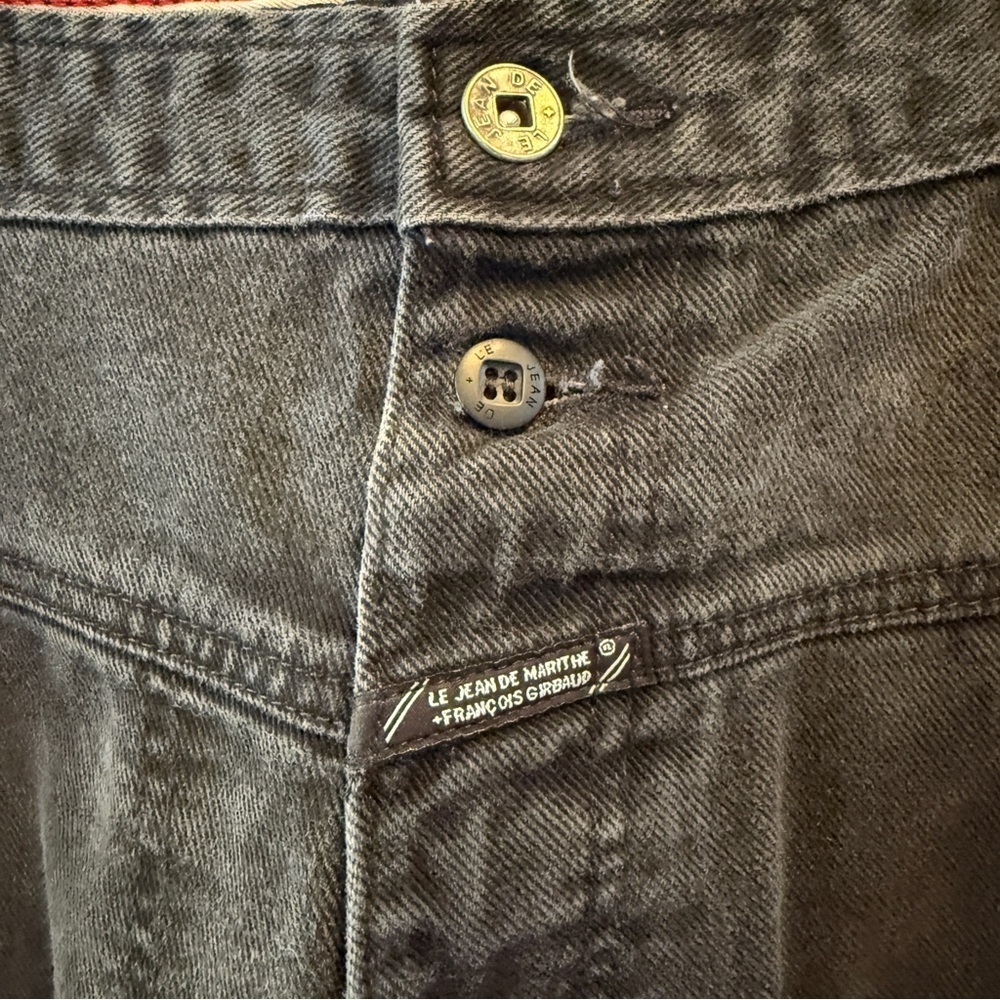Iconic Vintage 90s Marithé + François Girbaud Black Baggy Jeans – Size 42x29 - Picture 2 of 5